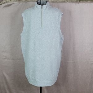 BIG SKY OUTFITTERS Gray Sleeveless Men's Shirt Medium